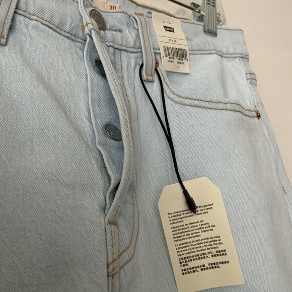 Levi’s Premium Jeans Size 30 Light Blue Wedgie Straight High Rise - Picture 4 of 12